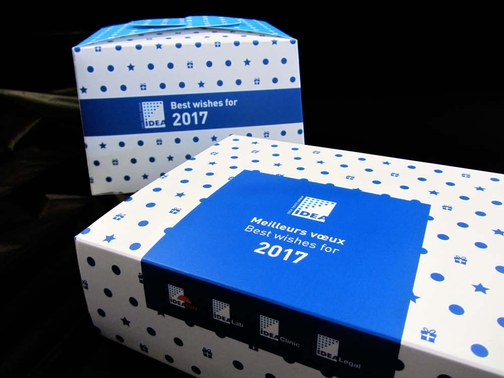Deux gabarits de boîtes