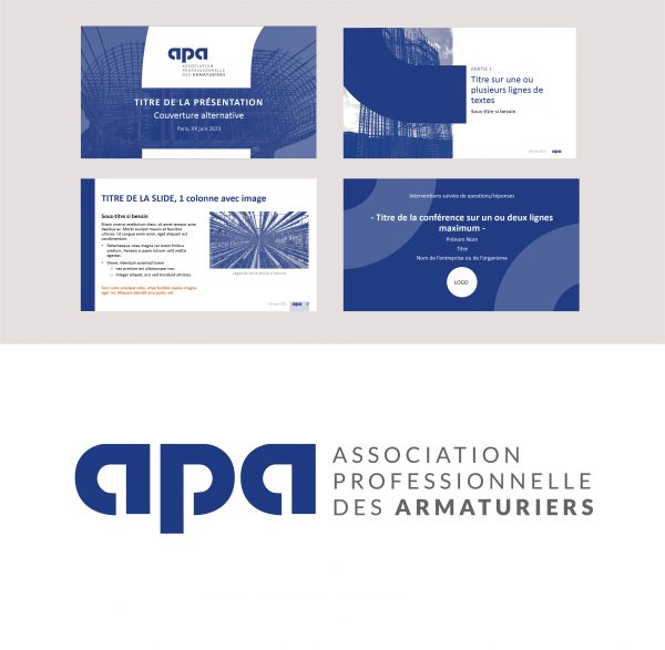 Présenter le travail de refonte graphique du logo APA